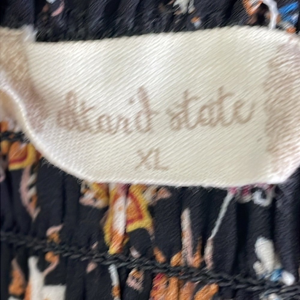 Altar'd State Black Floral Long Sleeve Dress - Picture 5 of 6